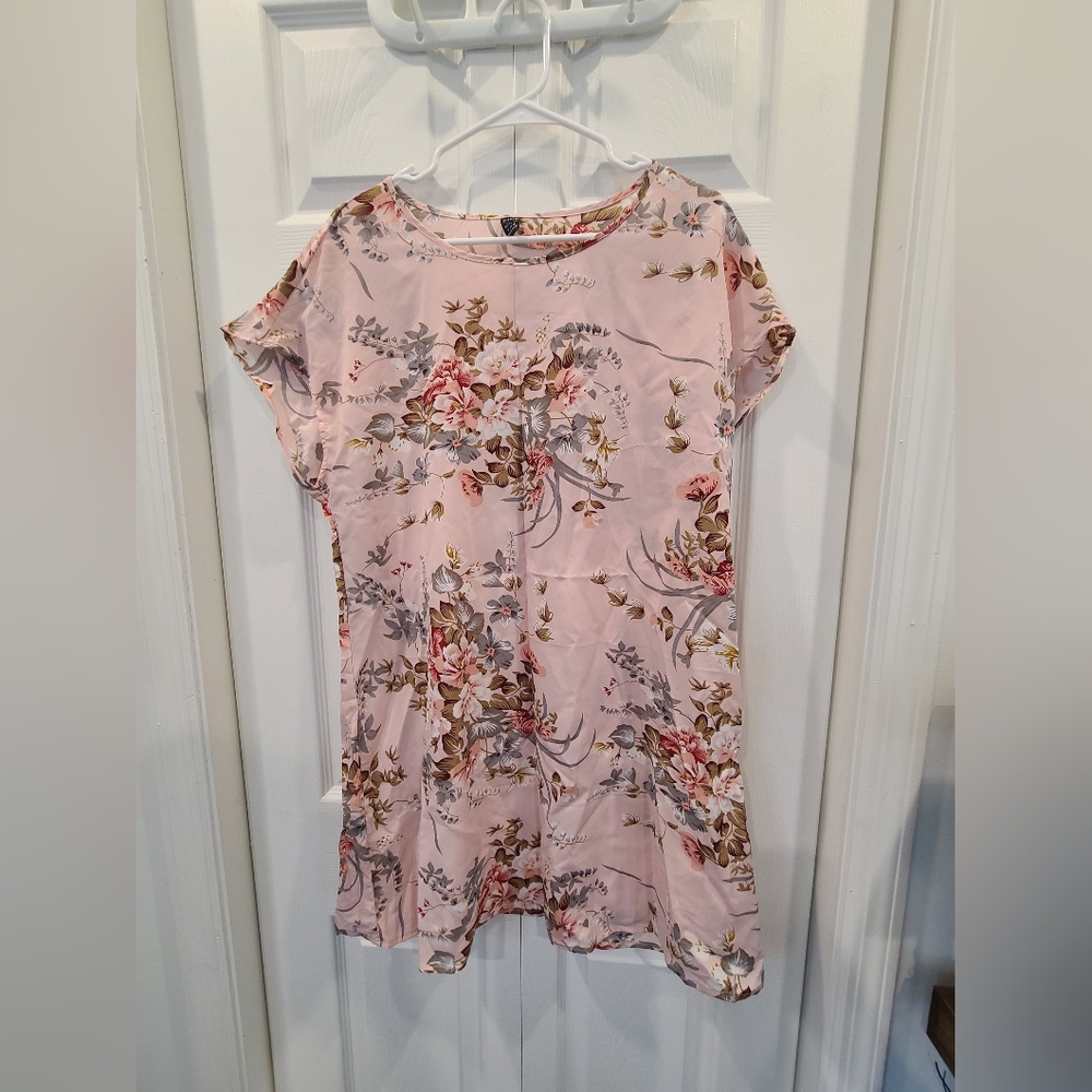 Shein Pink Floral Dress